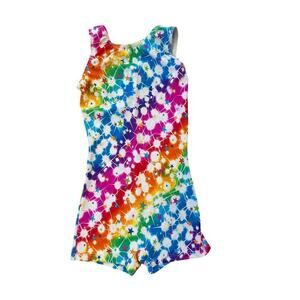Perfect Balance Leotard/Unitard multicolor girls size 8/10 stars